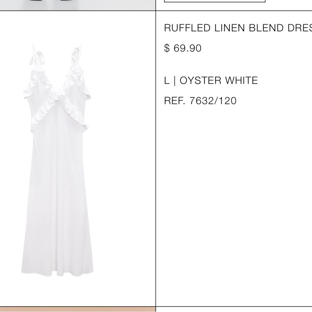 Zara ruffled dress